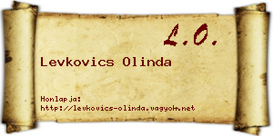 Levkovics Olinda névjegykártya